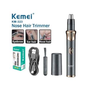 Kemei Κουρευτική Μηχανή Μύτης - Ξυριστική Μηχανή Προσώπου Επαναφορτιζόμενη KM-323 - Professionak Nose Trimmer - sukki.gr