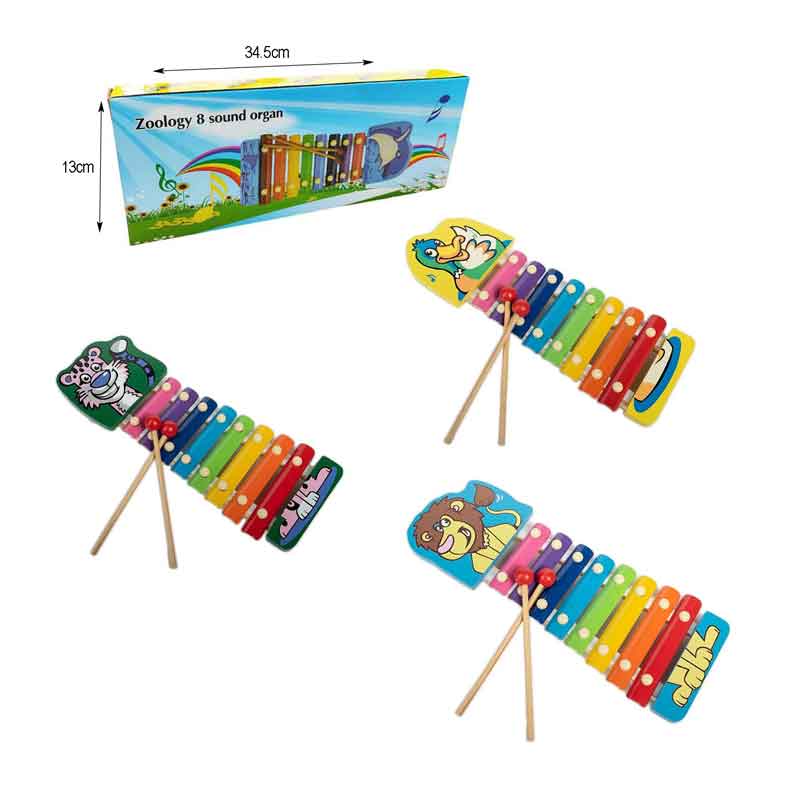 Ξυλόφωνο Παιδικό Αγαπημένα Ζωάκια - Xylophone zoology 8 sound organ - Image 5
