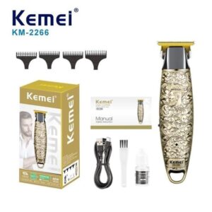Kemei Επαναφορτιζόμενη Κουρευτική Μηχανή 1200mAh USB KM-2266 - Rechargable Professional Hair Clipper - sukki.gr