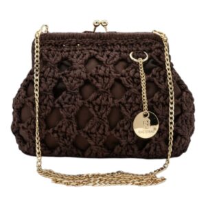 Ψάθινο τσαντάκι χιαστι CN26013 – Καφέ BAG TO BAG - sukki.gr