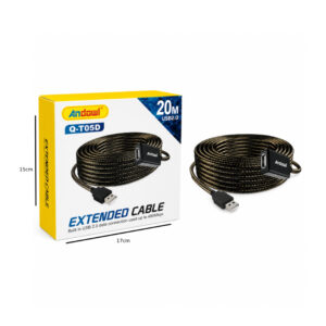 Alternative view of Andowl Καλώδιο Επέκτασης USB 2.0 20 Μέτρων Q-T05D -  USB 2.0 Extension Cable 20M