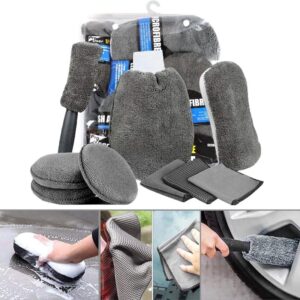 Σετ Καθαρισμού Αυτοκινήτου Microfiber 9τμχ - Pro User Car Cleaning Kit - sukki.gr