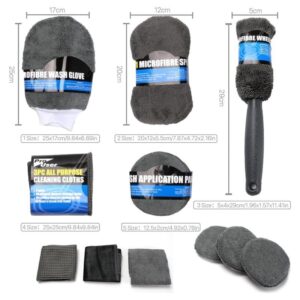 Alternative view of Σετ Καθαρισμού Αυτοκινήτου Microfiber 9τμχ - Pro User Car Cleaning Kit