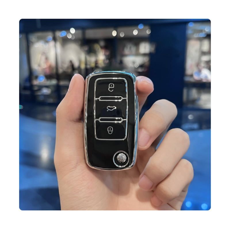 Θήκη Κλειδιών Αυτοκινήτου Μαύρη - Car Key Cover - Image 3