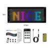 Εύκαμπτη LED Πινακίδα RGB Bluetooth με Κινούμενες Εικόνες και Κείμενο μέσω Εφαρμογής 37.5x9cm - LED Matrix Panel - sukki.gr