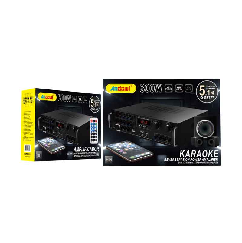 Andowl Ενισχυτής Ήχου Karaoke με USB/SD