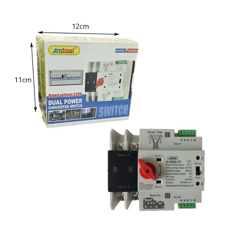 Andowl Διακόπτης διπλού μετατροπέα ισχύος Q-KG900 - Dual Power Converter Switch - Image 2