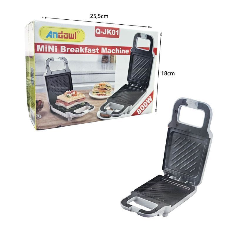 Andowl Μίνι Τοστιέρα 800 W Q‑JK01 - MiNi Breakfast Machine - Image 5