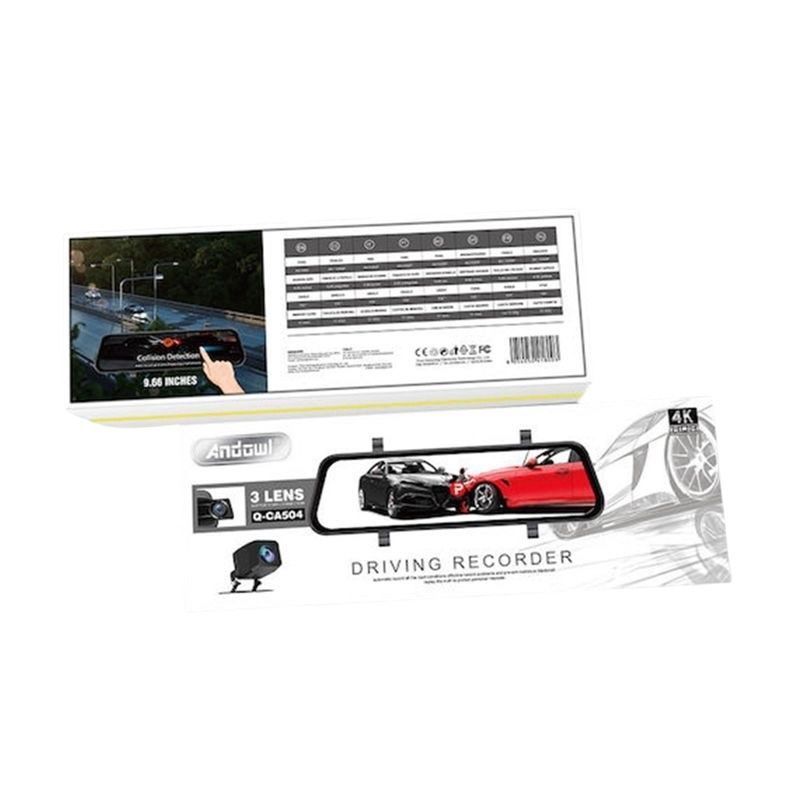 Andowl Κάμερα DVR αυτοκινήτου με οθόνη 9.66″ Q-CA504 - Driving Recorder - Image 3