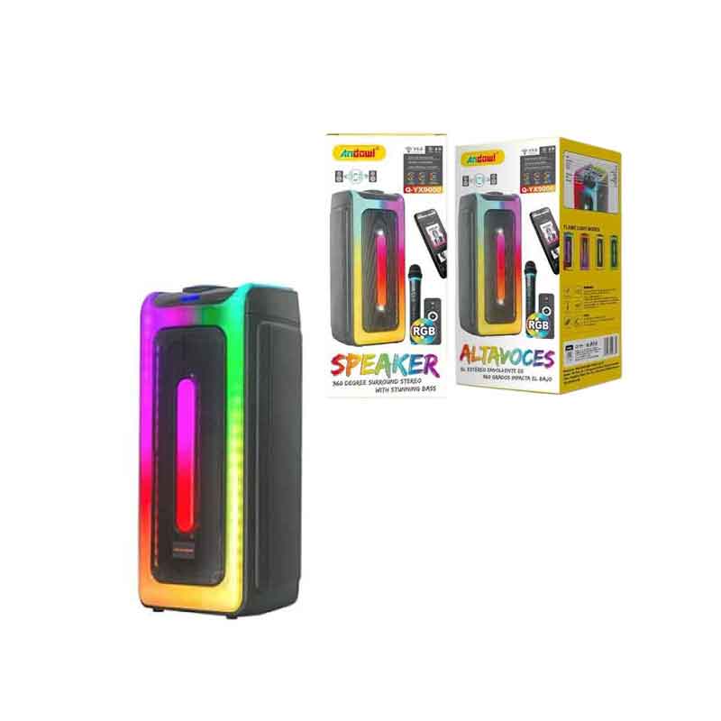 Andowl Ηχείο Subwoofer FM με Μικρόφωνο