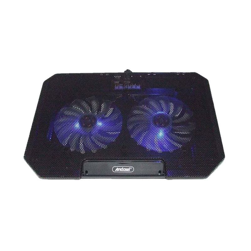 Andowl Βάση Ψύξης Laptop με Διπλούς Ανεμιστήρες LED Q-SR03 - Notebook Radiator - Image 2