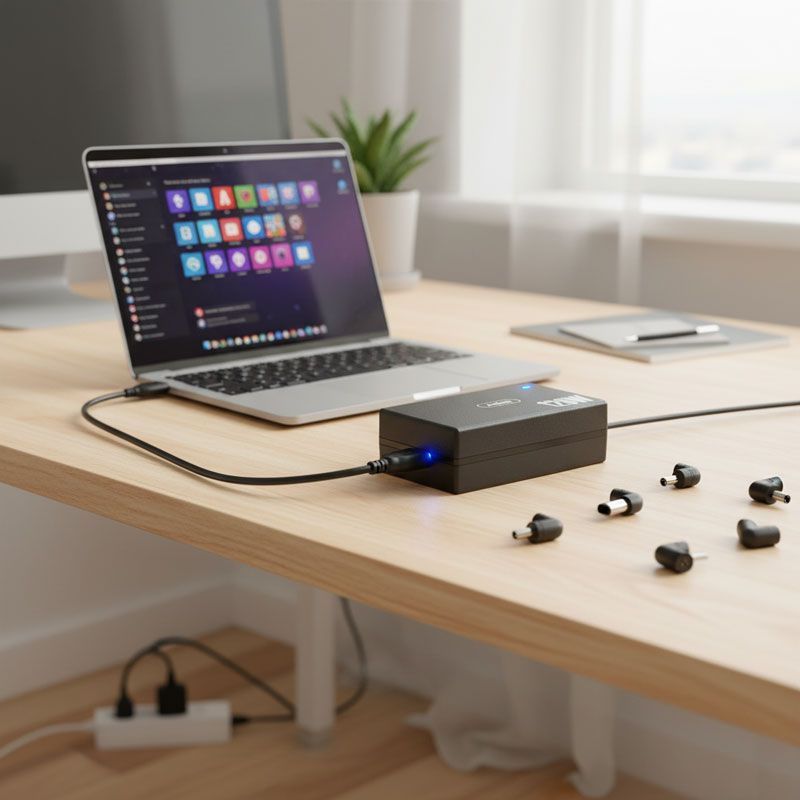 Andowl Φορτιστής Laptop Universal 120W με Αντάπτορες Q-A077 - Power Adapter - Image 2
