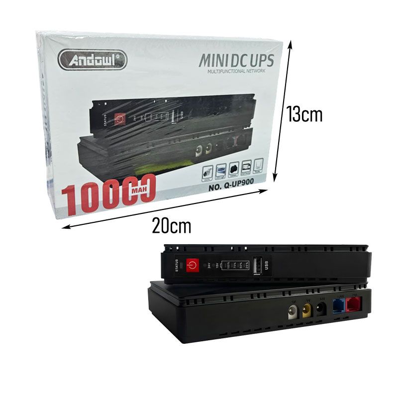 Andowl UPS Σταθεροποιητής Τάσης Q-UP900 - Mini DC UPS - Image 3