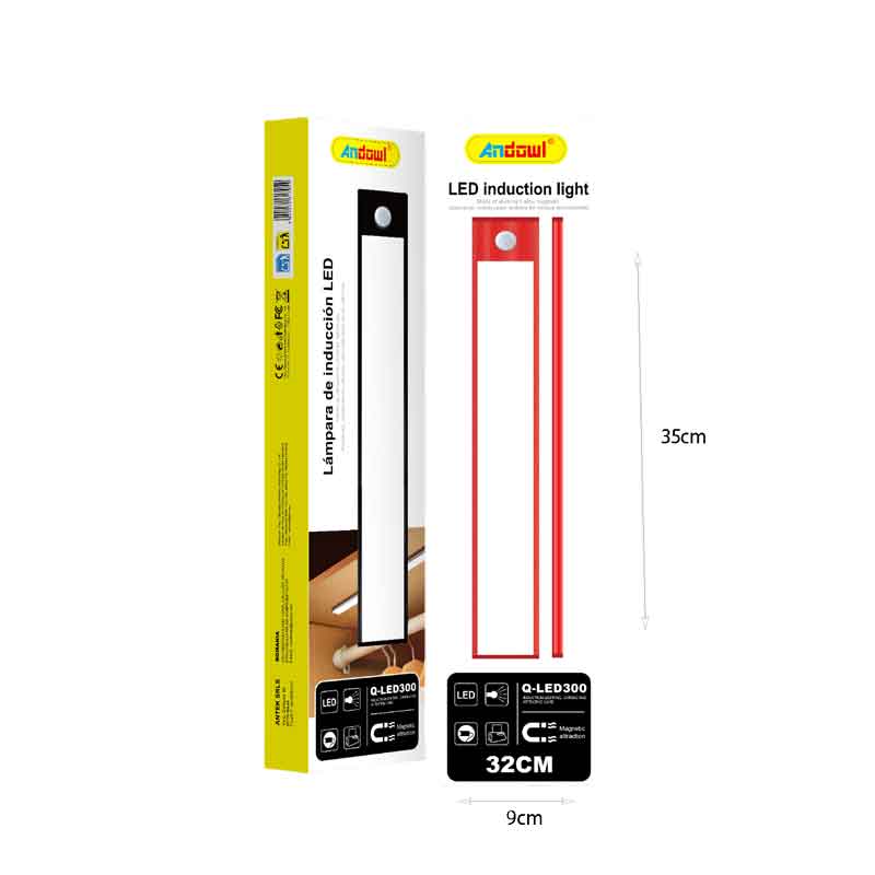 Andowl LED Φωτιστικό Ντουλαπιού με Αισθητήρα Κίνησης Q-LED300 - USB Rechargeable LED Induction Light - Image 2
