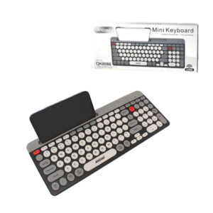 Andowl Ασύρματο Mini Πληκτρολόγιο με Βάση για Tablet και Smartphone QK8066 - Wireless Mini Keyboard with Stand for Tablet and Smartphone - sukki.gr