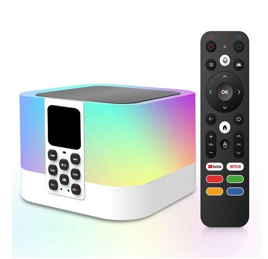 TV Box Και Bluetooth Ηχείο Με Φωτισμό RGB Andowl TV6 Mate - Image 2