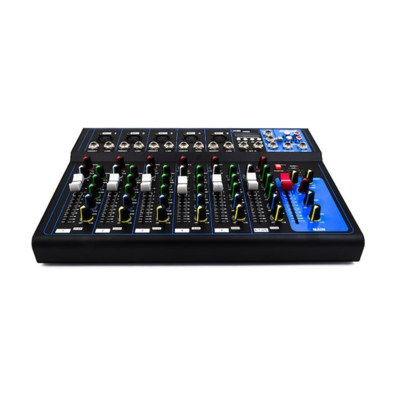 Andowl Επαγγελματική Κονσόλα Ήχου 7 Καναλιών Bluetooth USB Q-7L- Μίκτης Ήχου - Andowl Q-7L Professional 7-Channel Audio Mixer Console - Image 3