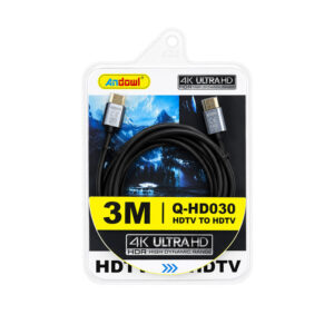 Andowl Καλώδιο HDMI 3 Μέτρων 4K Ultra HD Υψηλής Ποιότητας Q-HD030 - HDMI Cable 3M 4K Ultra HD High Quality