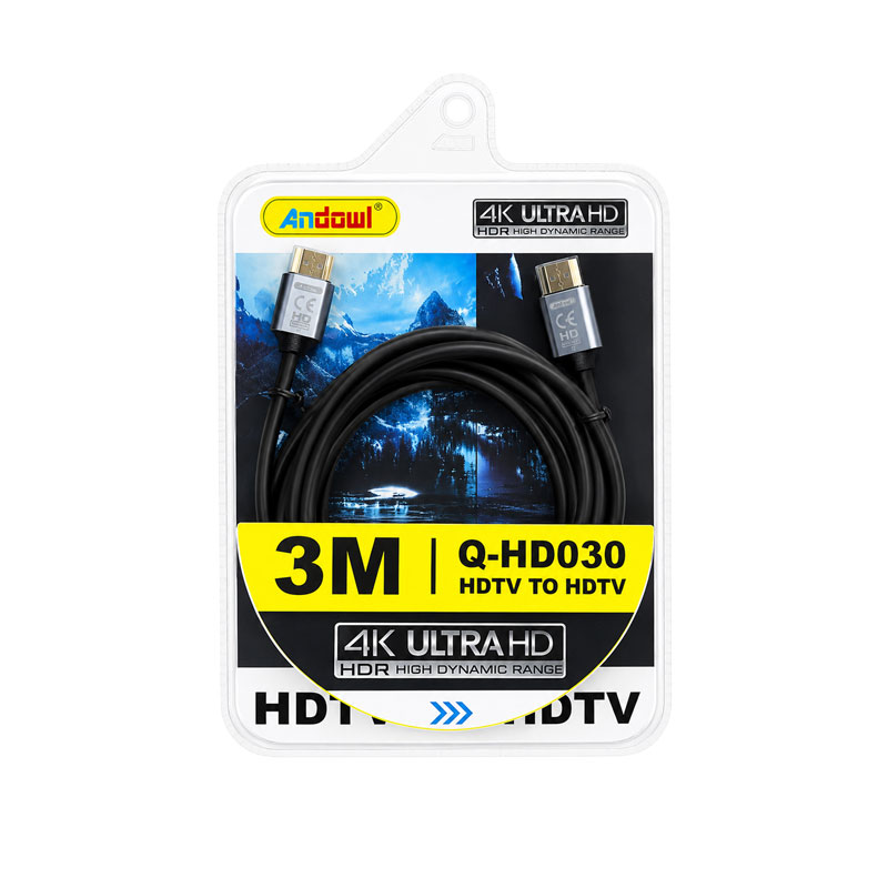 Andowl Καλώδιο HDMI 3 Μέτρων 4K Ultra HD Υψηλής Ποιότητας Q-HD030 - HDMI Cable 3M 4K Ultra HD High Quality