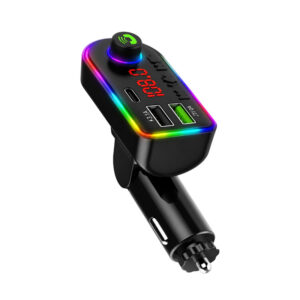 Alternative view of Andowl Ασύρματος FM Transmitter Αυτοκινήτου με Bluetooth Φορτιστή USB και RGB Φωτισμό Q-C75 - Wireless Bluetooth FM Transmitter Car Charger