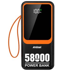 Alternative view of Andowl Power Bank με Ψηφιακή Οθόνη LED 58000mAh Q-TD88 - LED Display Power Bank