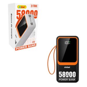 Andowl Power Bank με Ψηφιακή Οθόνη LED 58000mAh Q-TD88 - LED Display Power Bank
