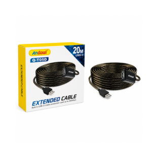 Andowl Καλώδιο Επέκτασης USB 2.0 20 Μέτρων Q-T05D - USB 2.0 Extension Cable 20M