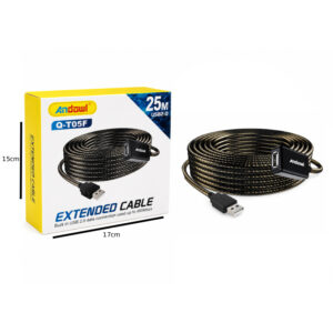 Alternative view of Andowl Καλώδιο Επέκτασης USB 2.0 25 Μέτρων Q-T05F - Andowl Q-T05F USB 2.0 Extension Cable 25M
