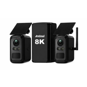 Alternative view of Andowl Ηλιακό Σύστημα Καμερών Ασφαλείας WiFi 8K με 2 Κάμερες No.TS2 - WiFi Solar Security Camera System