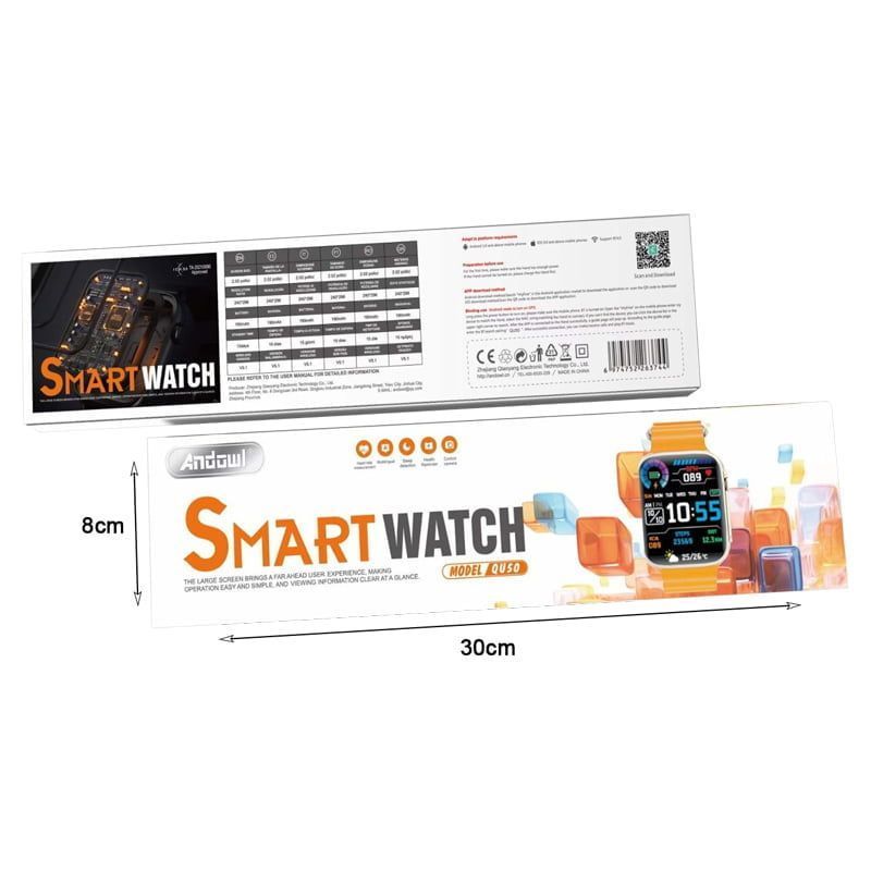 Andowl Smartwatch QU50 HD large οθόνη - Image 2