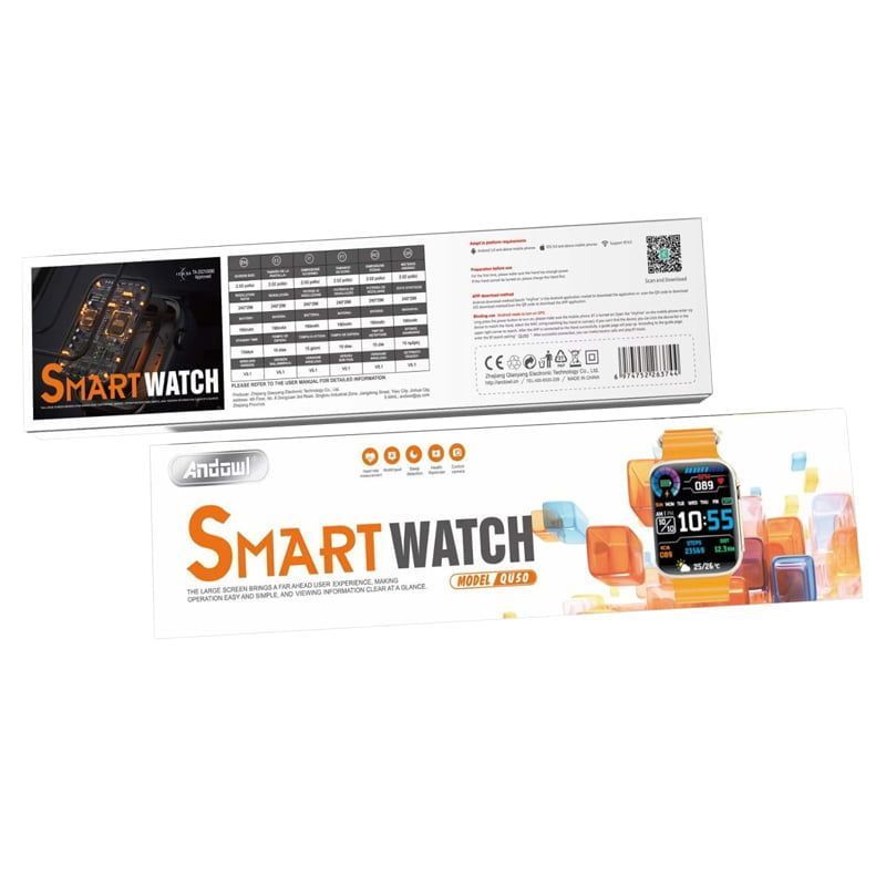 Andowl Smartwatch QU50 HD large οθόνη - sukki.gr