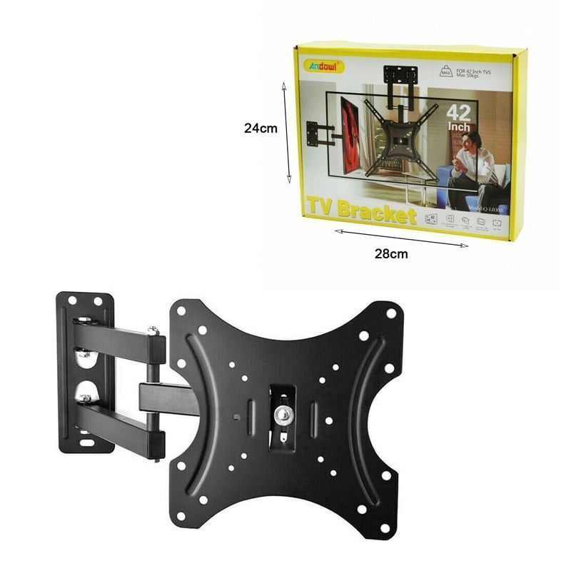 Andowl Q-L030B Βάση Τηλεόρασης Τοίχου με Βραχίονα έως 42" και 50kg 14-42Inch - TV Stand Wall Mount Bracket - Image 7