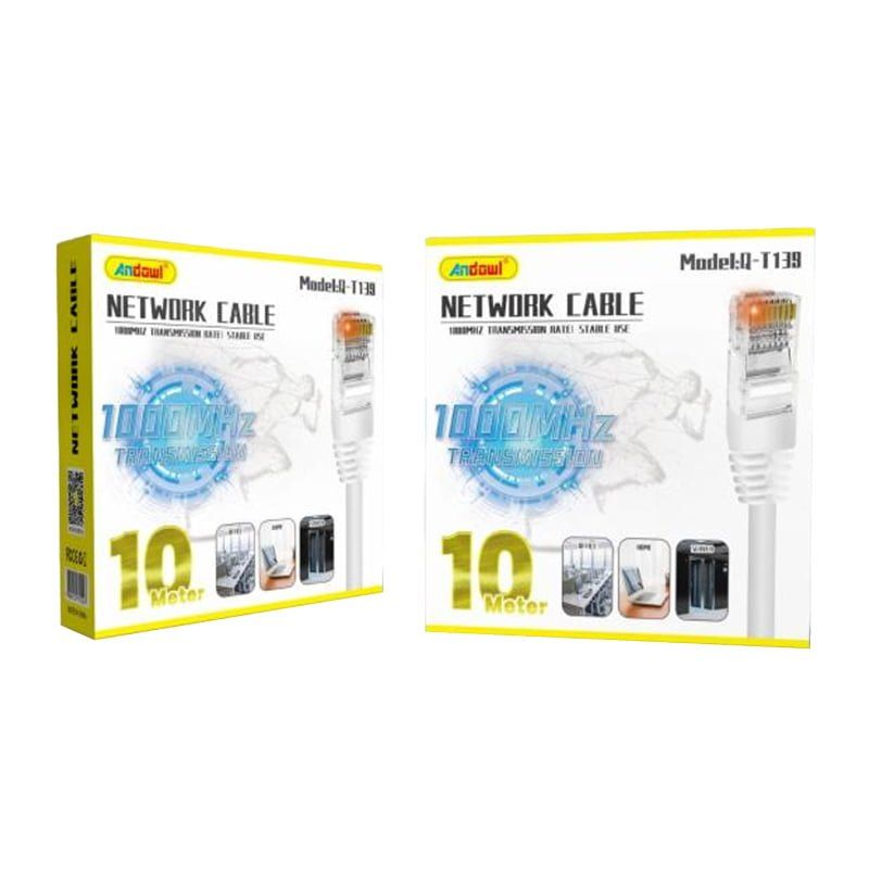 Andowl Καλώδιο δικτύου ethernet 10m 1000MHz Q-T139 - Net Work Cable Transmission Rate