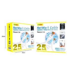 Alternative view of Andowl Καλώδιο δικτύου Ethernet 25m 1000MHz U/UTP Cat.5e Q-T152 - Net Work Cable