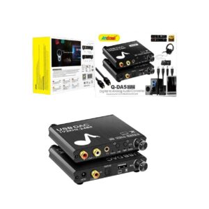 Andowl  Μετατροπέας Coaxial / Toslink / USB-A female σε RCA female Q-DA5 - Digital Analog Audio Converter - sukki.gr