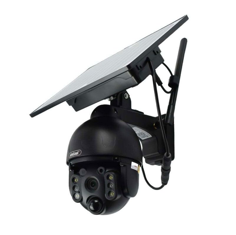 Andowl IP Κάμερα Παρακολούθησης Wi-Fi 1080p Full HD 4K Αδιάβροχη Μπαταρίας με Αμφίδρομη Επικοινωνία Q-SX80 4G+5G SIM - Solar Camera Wireless Smart - Image 2