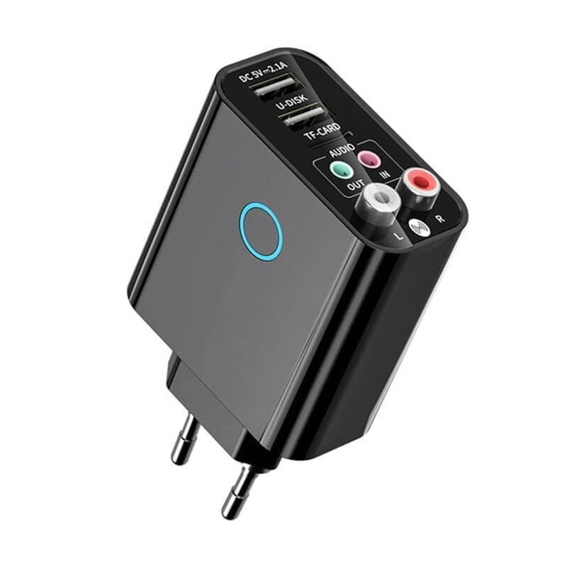 Andowl Ασύρματος Αναμεταδότης Ήχου Μπριζάκι Bluetooth K16 - Wireless Audio Adapter - sukki.gr