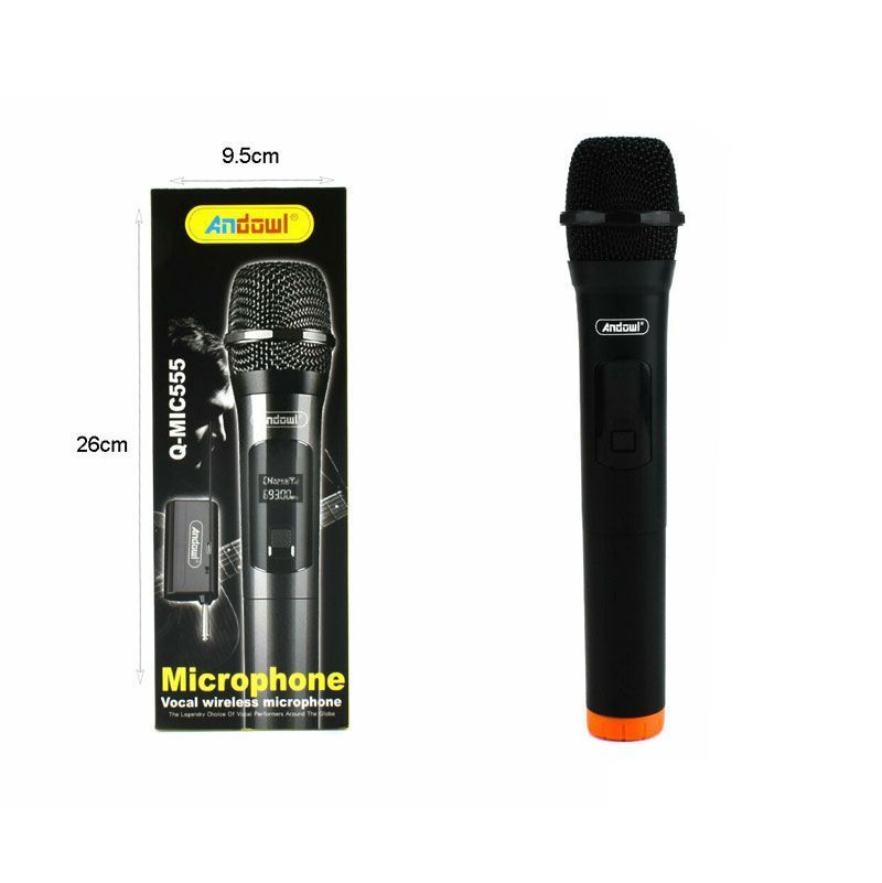 Andowl Ασύρματο Μικρόφωνο Χειρός Φωνής Q-MIC555 – Wireless Microphone - Image 4