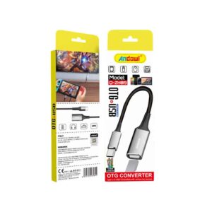 Andowl Αντάπτορας OTG USB C σε USB Q-ZH019 - Converter OTG USB C to USB - sukki.gr
