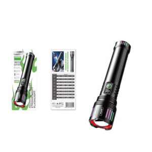 Andowl Επαναφορτιζόμενος Φακός Led 2000mAh με 5 λειτουργίες με δυνατότητα ζουμ L660 - Aluminum Alloy Strong Light Flashlight - sukki.gr
