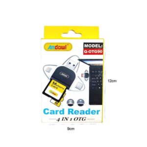 Alternative view of Andowl 4 σε 1 OTG Card Reader - Συσκευές ανάγνωσης καρτών μνήμης με 3 υποδοχές Q-OTG90 - Card Reader Q-OTG90
