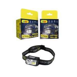 Andowl Επαναφορτιζόμενος Φακός Κεφαλής LED Αδιάβροχος με Μέγιστη Φωτεινότητα 400lm Q-TD208 - High Light Head Lamp - sukki.gr