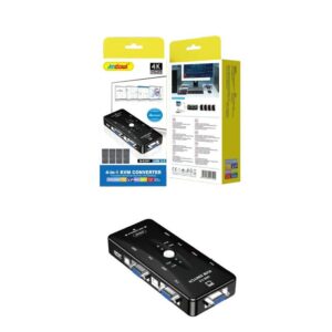 Andowl 4 σε 1 KVM Μετατροπέας USB 2.0 Q-K301 - 4-Port KVN Converter - sukki.gr
