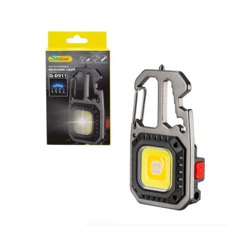 Andowl Πολυεργαλείο Μπρελόκ Φακός Q-D911 - Cob rechargeable keychain light - Image 2