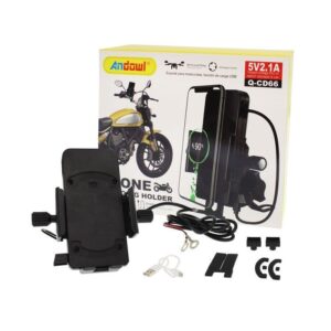 Andowl Βάση Κινητού Μοτοσυκλέτας με Μπίλια Q-CD66 – Phone holder - sukki.gr