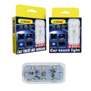 Andowl Διακοσμητικό φωτιστικό LED αφής λευκού φωτισμού για αυτοκίνητο Q-D301- Car touch light - sukki.gr