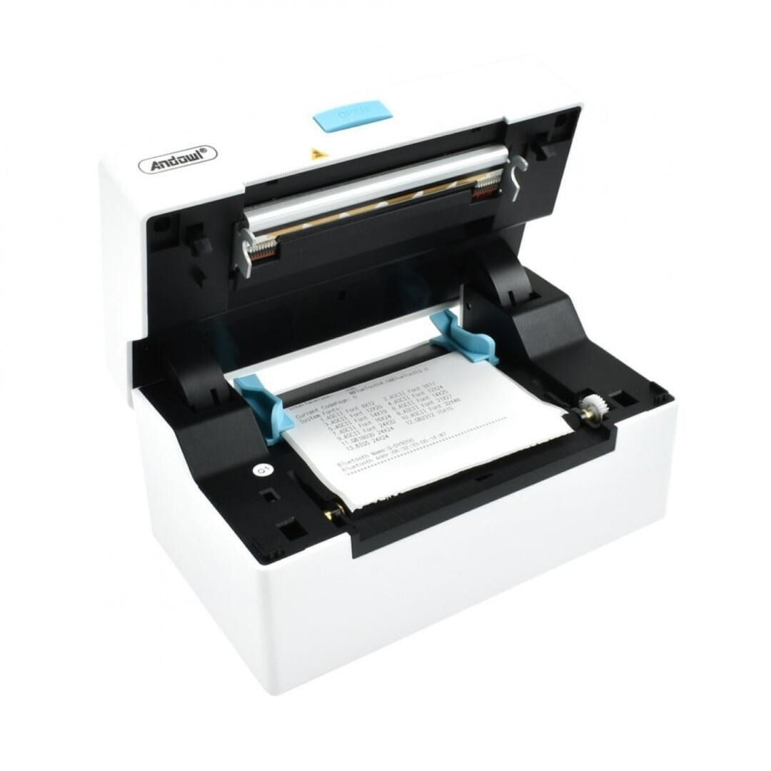 Andowl Ασύρματος θερμικός εκτυπωτής 104mm 203DPI με USB/LAN/Bluetooth Q-DY9200 - Label Printer - Image 2
