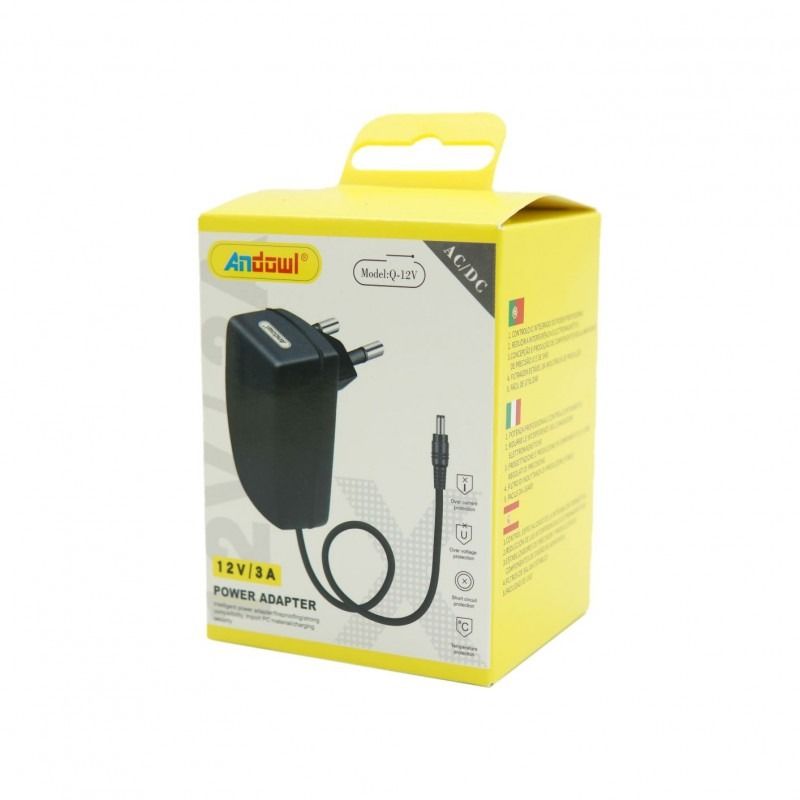 Andowl Τροφοδοτικό AC/DC 12V/3A Q-12V - Power Adapter - Image 3
