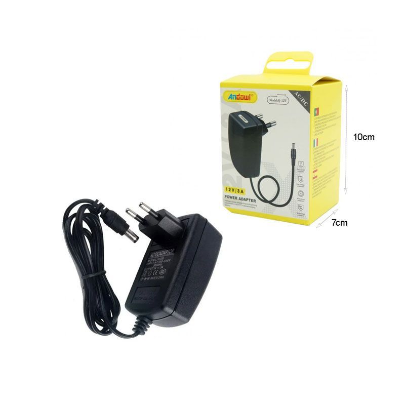 Andowl Τροφοδοτικό AC/DC 12V/3A Q-12V - Power Adapter - Image 4
