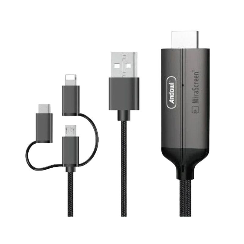 Andowl Καλώδιο USB σε HDTV 3in1 4K HDR Q-HD352 - 3in1 HDTV Cable - sukki.gr